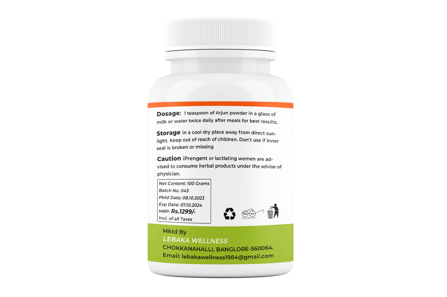Lebakawellness™ Heart Care Powder | Made with 100% Pure Arjuna Bark