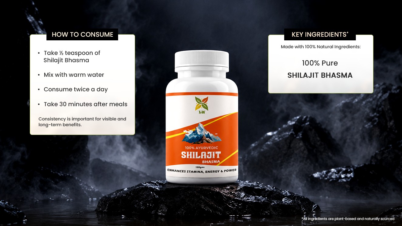 LEBAKAWELLNESS™ 100% Pure Shilajit Bhasma